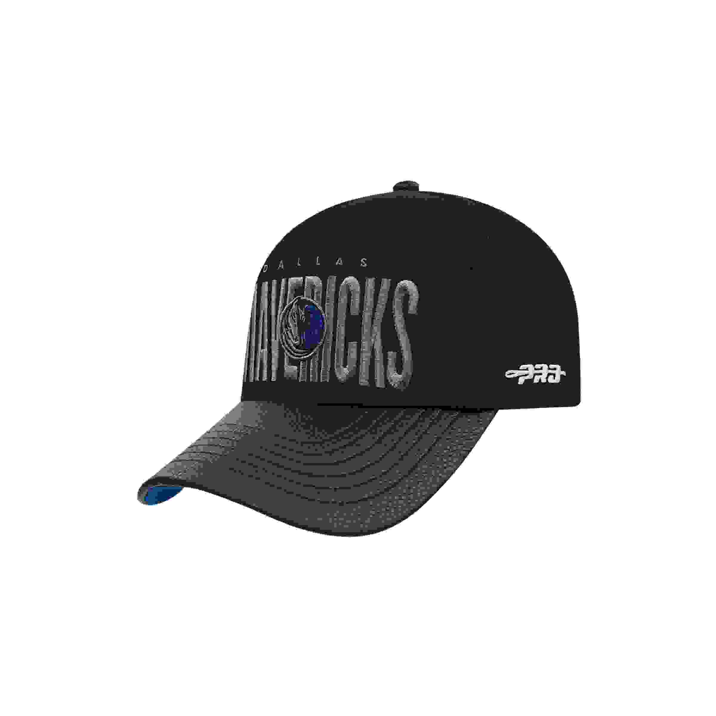 Pro Standard Dallas Mavericks Shadow Drop Black Snapback Hat